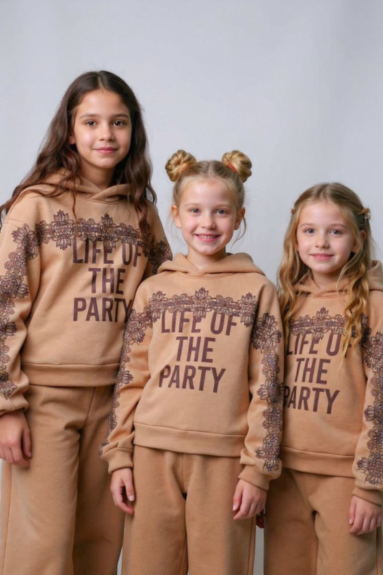 Komplet bluza i spodnie Life of the party Cappuccino Komplet bluza i spodnie Life of the party Cappuccino