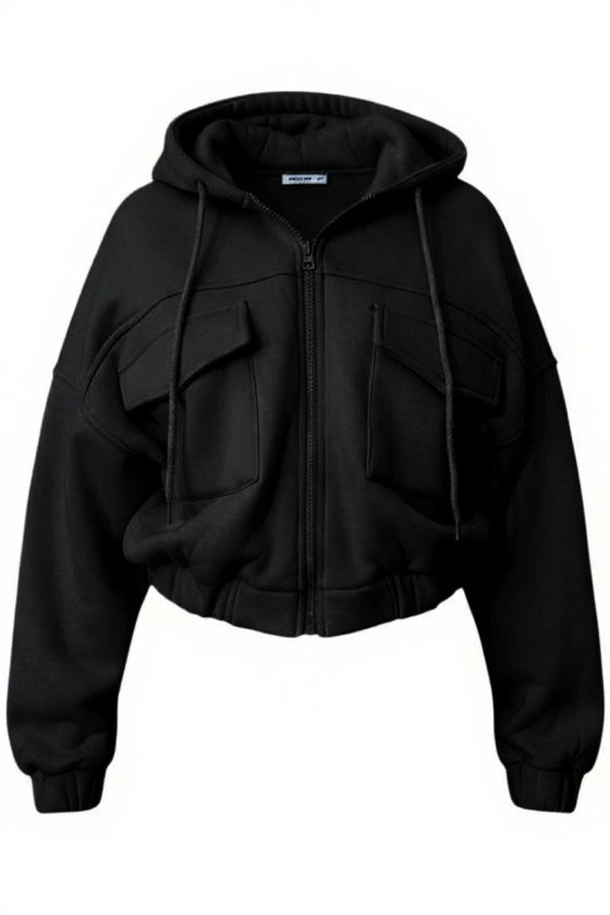 Komplet ocieplany bluza i spodnie Gigi Czarny