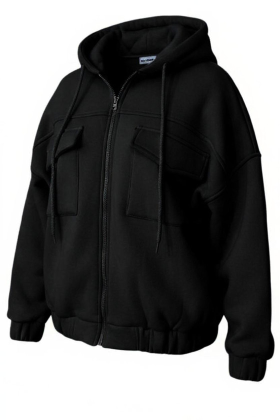 Komplet ocieplany bluza i spodnie Gigi Czarny