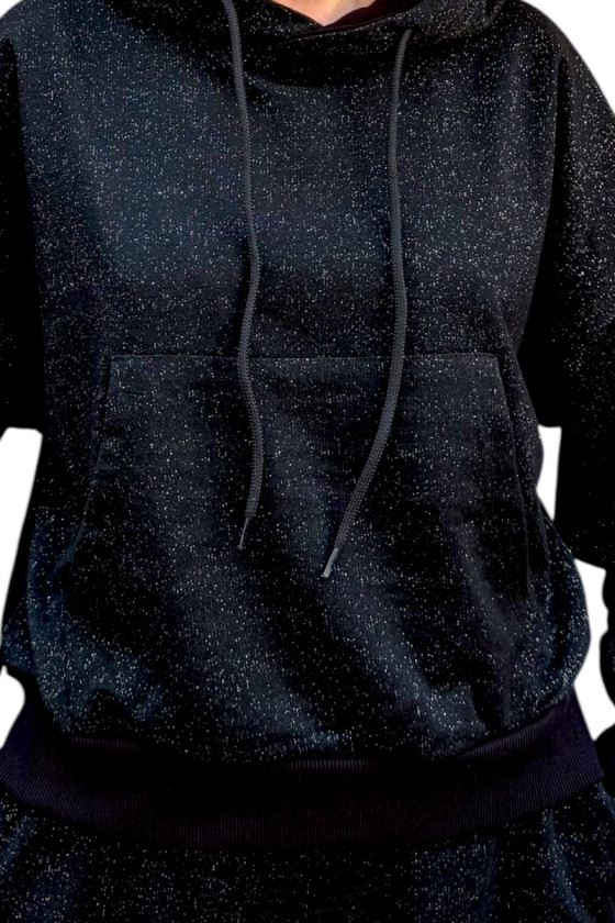 Komplet bluza i spodnie Street Fashion czarny