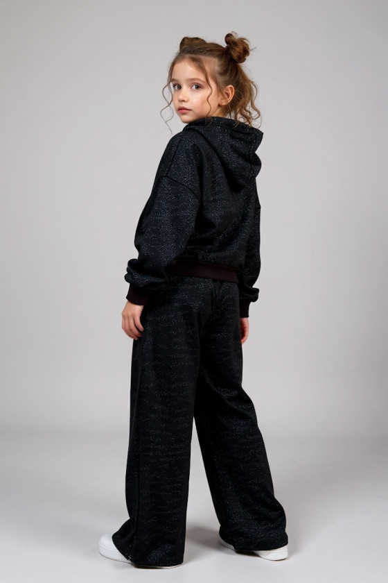 Komplet bluza i spodnie Street Fashion czarny