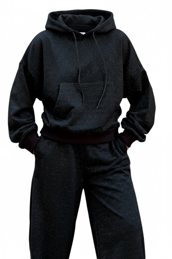 Komplet bluza i spodnie Street Fashion czarny