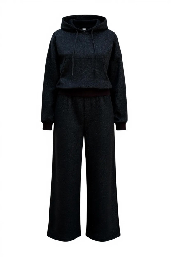 Komplet bluza i spodnie Street Fashion czarny