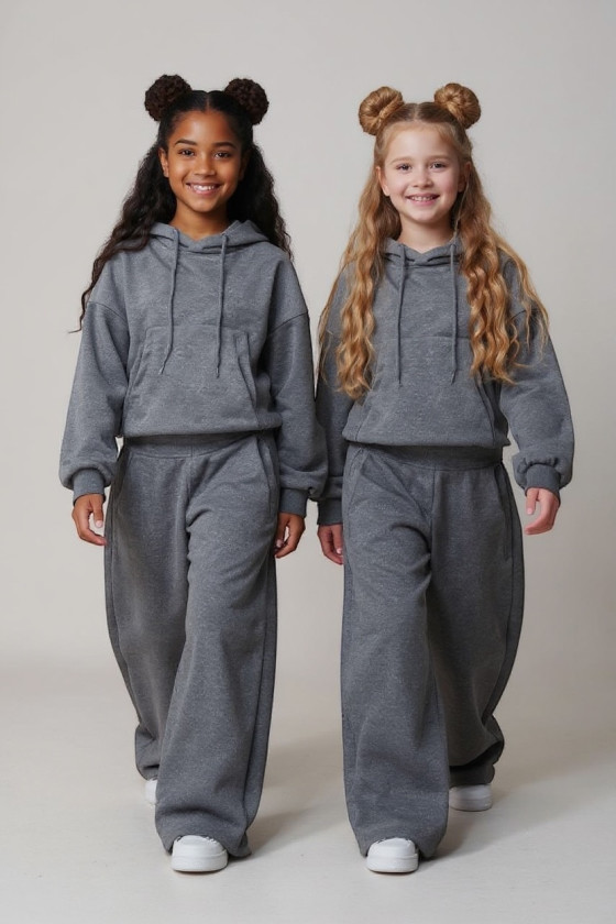Komplet bluza i spodnie Street Fashion szary