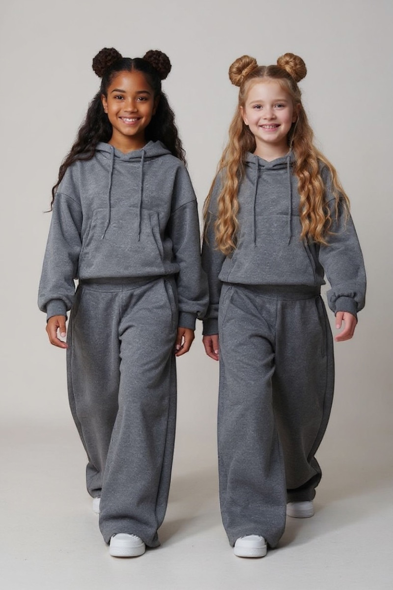 Komplet bluza i spodnie Street Fashion szary