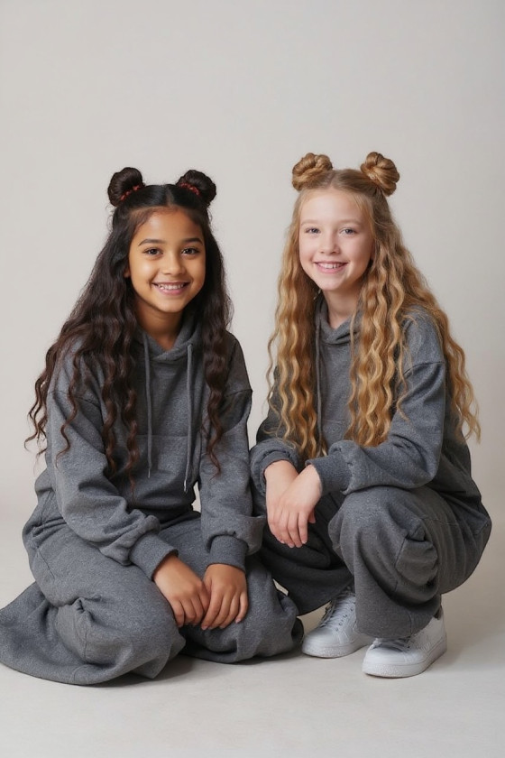 Komplet bluza i spodnie Street Fashion szary