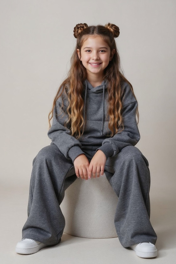 Komplet bluza i spodnie Street Fashion szary