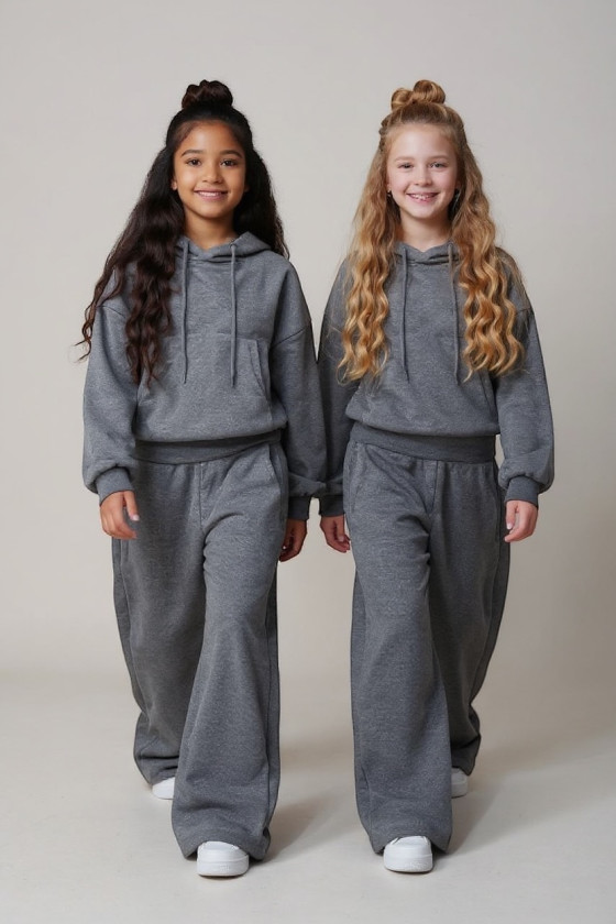 Komplet bluza i spodnie Street Fashion szary