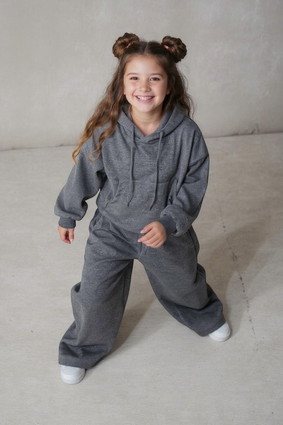 Komplet bluza i spodnie Street Fashion szary