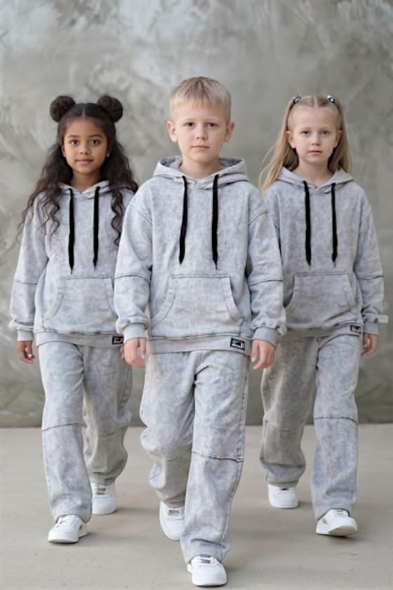 Komplet bluza i spodnie Energy Flow jasny szary