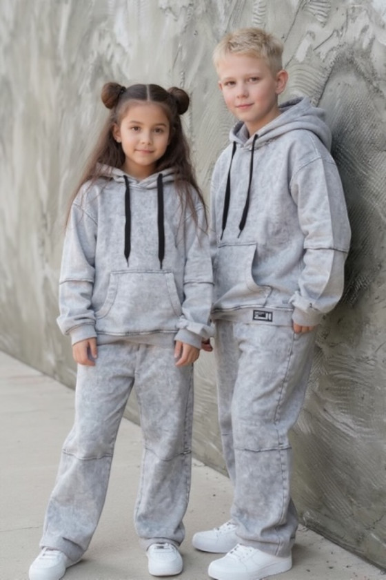 Komplet bluza i spodnie Energy Flow jasny szary