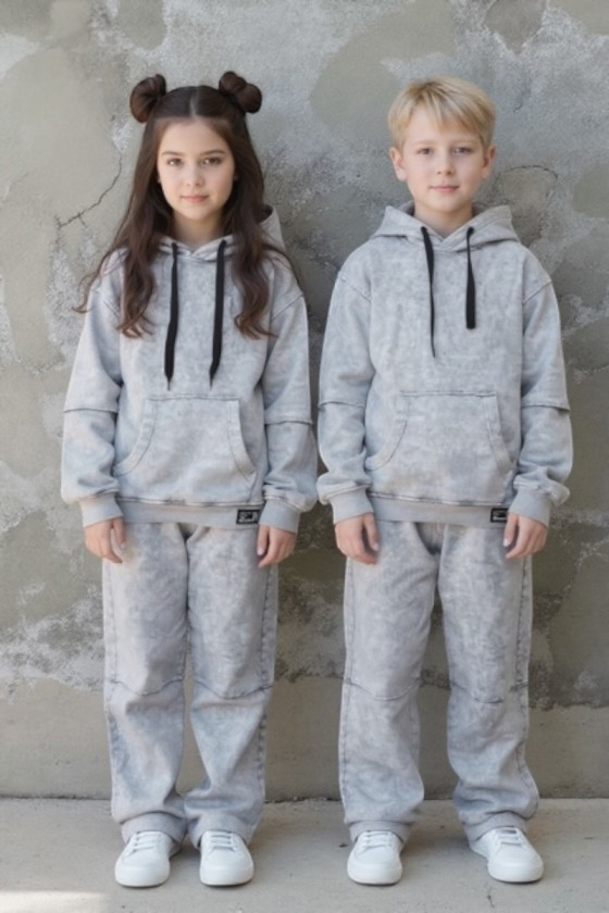 Komplet bluza i spodnie Energy Flow jasny szary