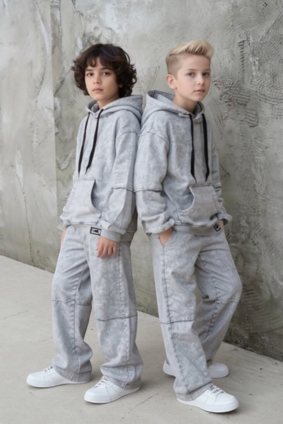 Komplet bluza i spodnie Energy Flow jasny szary