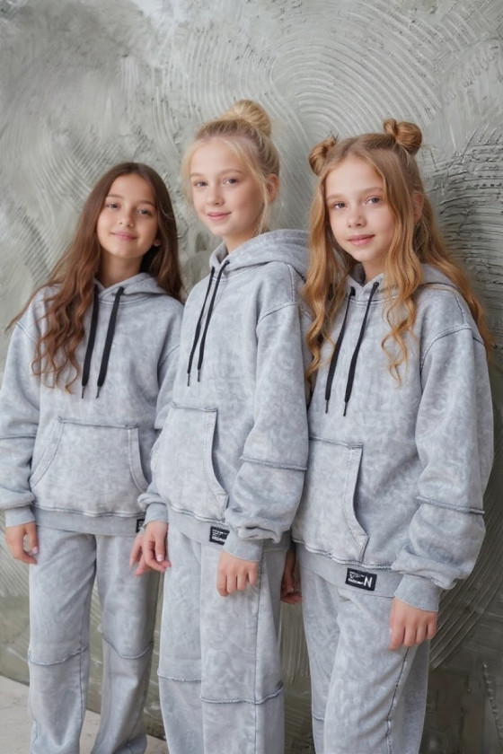 Komplet bluza i spodnie Energy Flow jasny szary