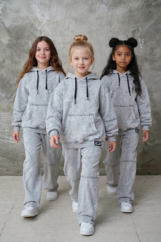 Komplet bluza i spodnie Energy Flow jasny szary