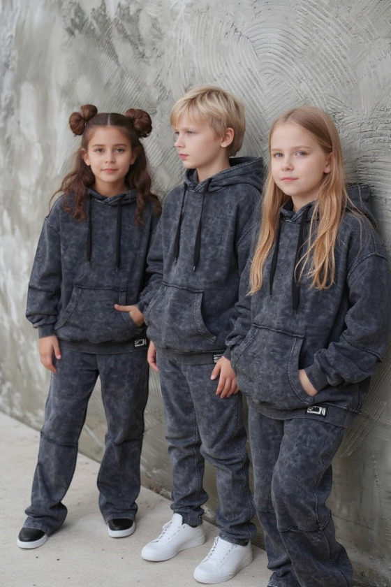 Komplet bluza i spodnie Energy Flow ciemny grafit