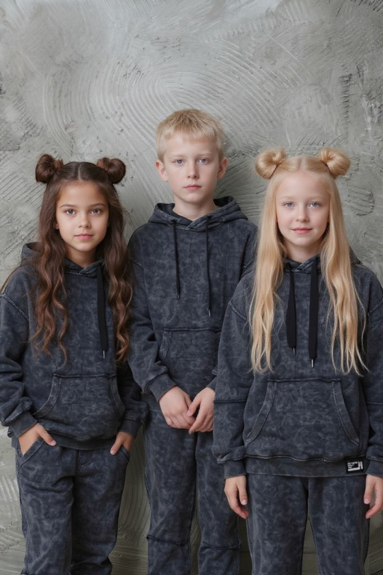 Komplet bluza i spodnie Energy Flow ciemny grafit