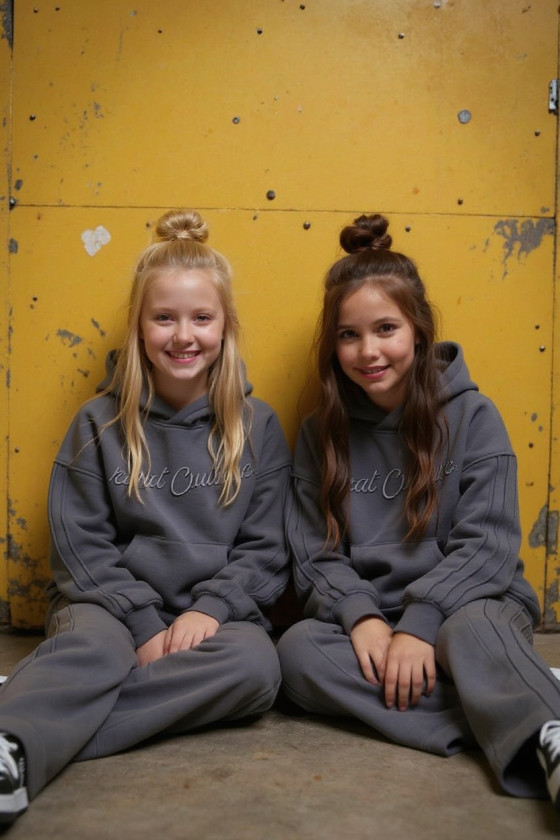 Komplet ocieplany bluza i spodnie Sweat Couture szary