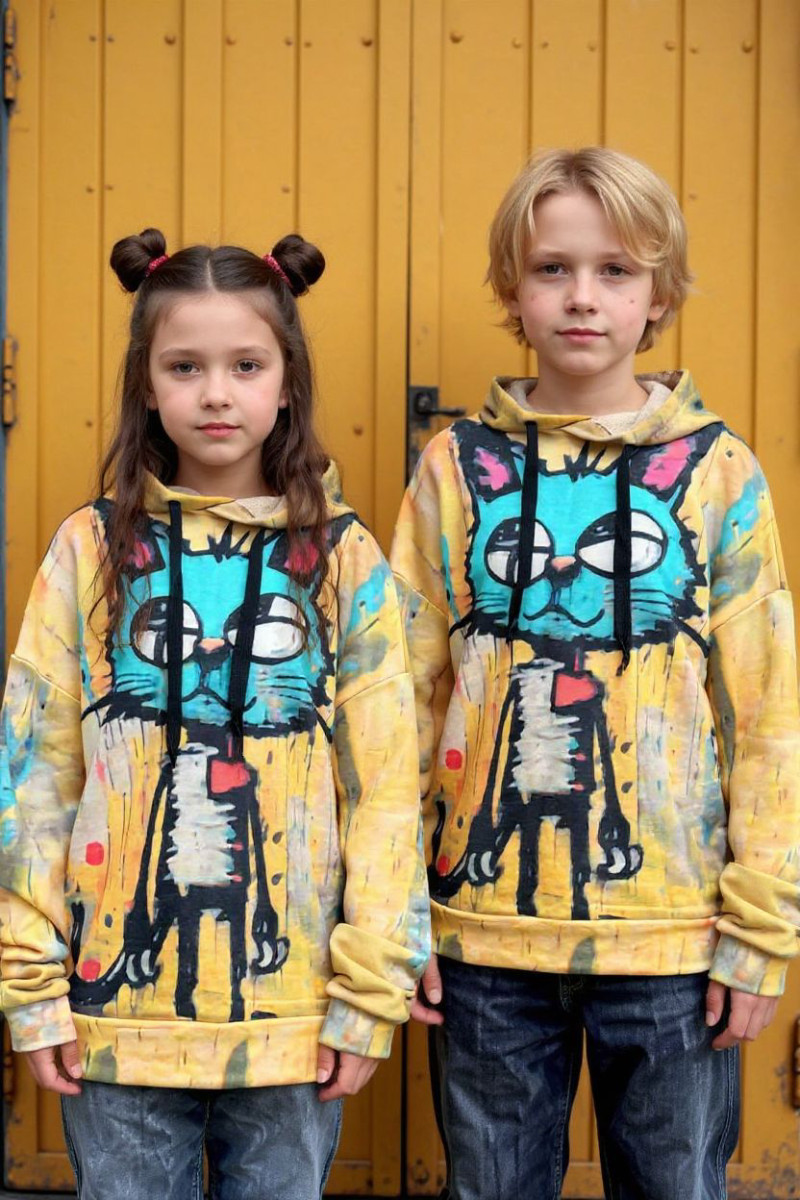Bluza bawełna pętelkowa Kitty Bluza bawełna pętelkowa Kitty