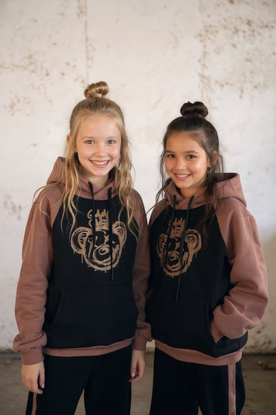 komplet dresowy ocieplany bluza i spodnie dres bawełniany bluza bawełna bluza ocieplana sówka sklep odzież dziecięca