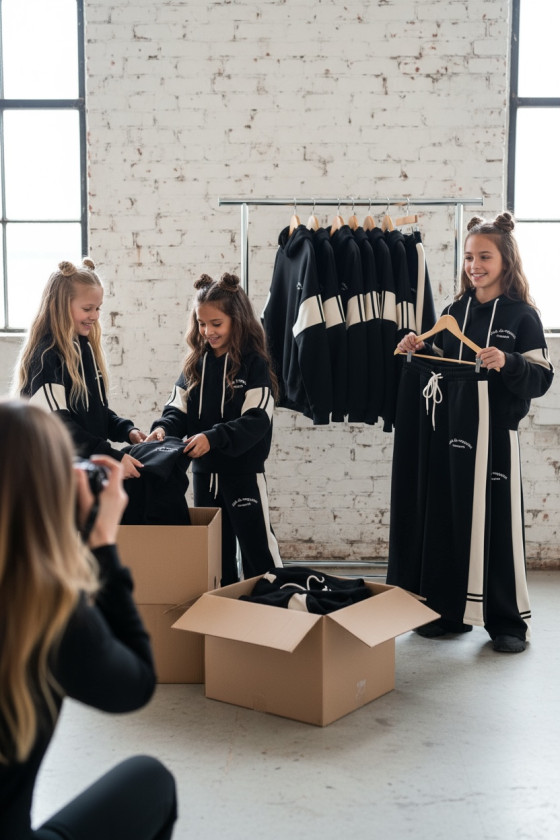 Komplet ocieplany bluza i spodnie Club Raquett Czarny