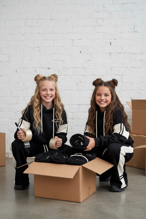 Komplet ocieplany bluza i spodnie Club Raquett Czarny