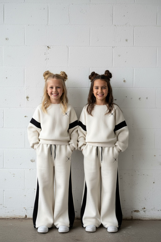 Komplet ocieplany dla dziewczynki Hanna ECRU