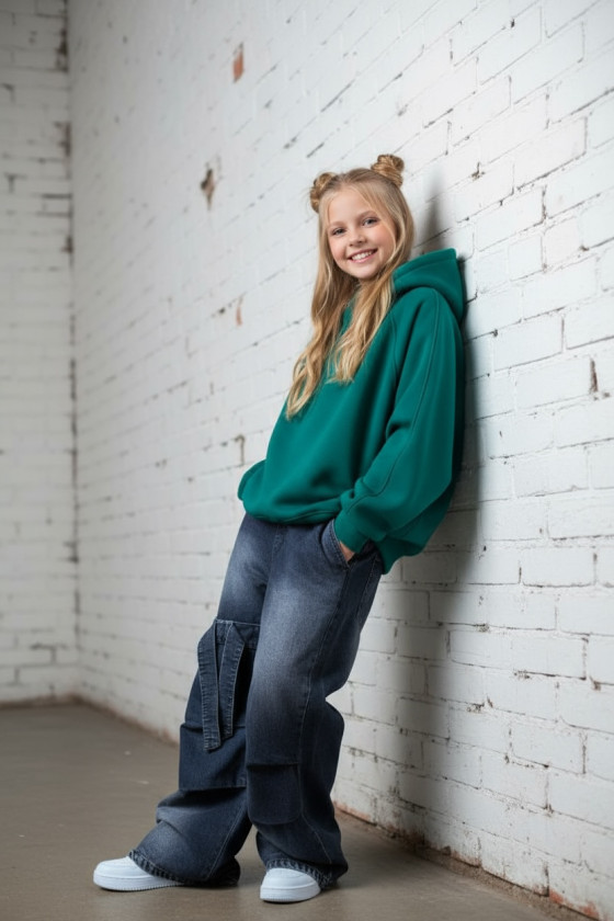 Bluza dla dziewczynki Milla Zielona