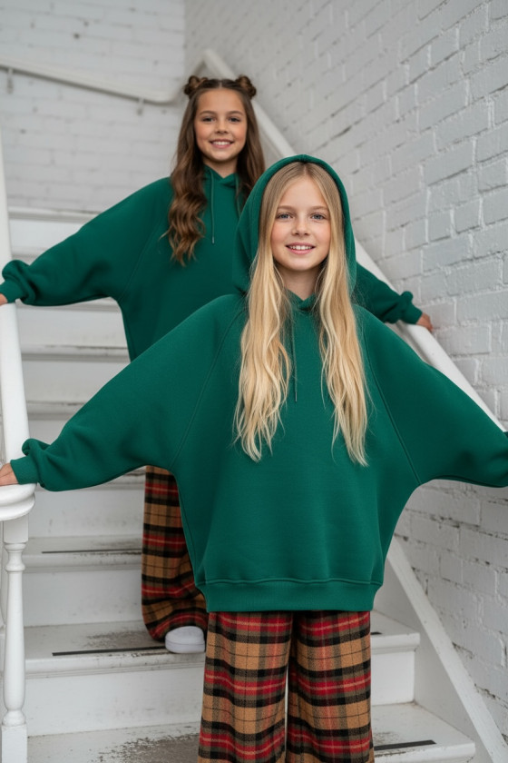 Bluza dla dziewczynki Milla Zielona