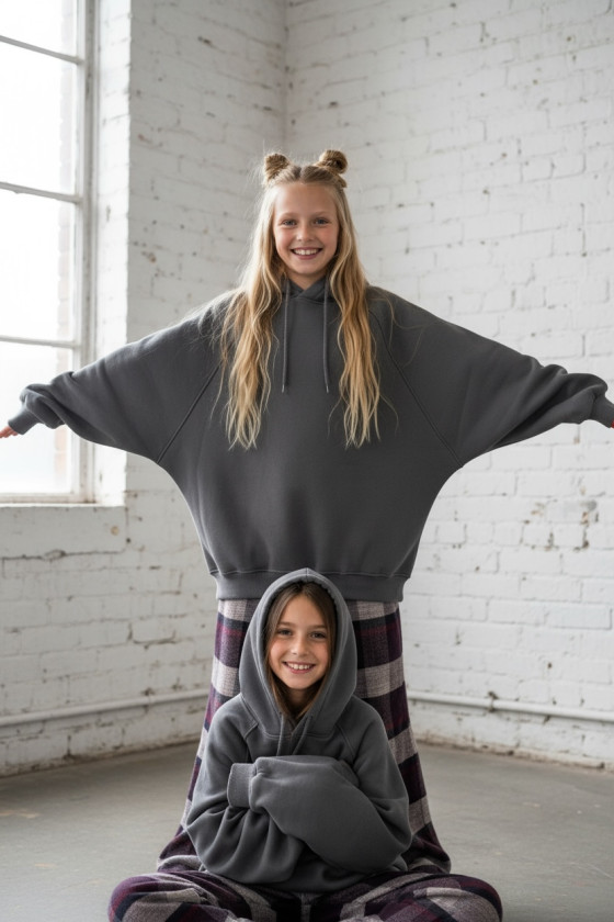 Bluza dla dziewczynki Milla Szara