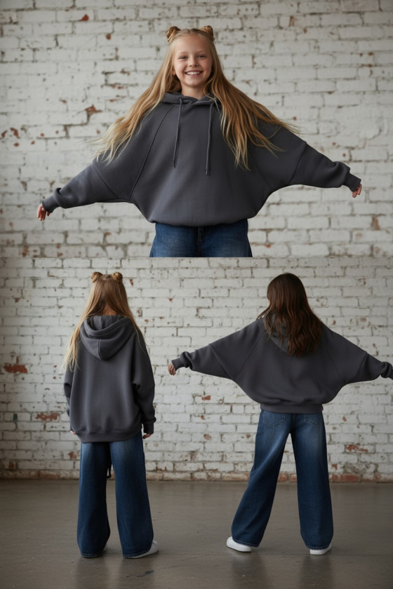 Bluza dla dziewczynki Milla Szara