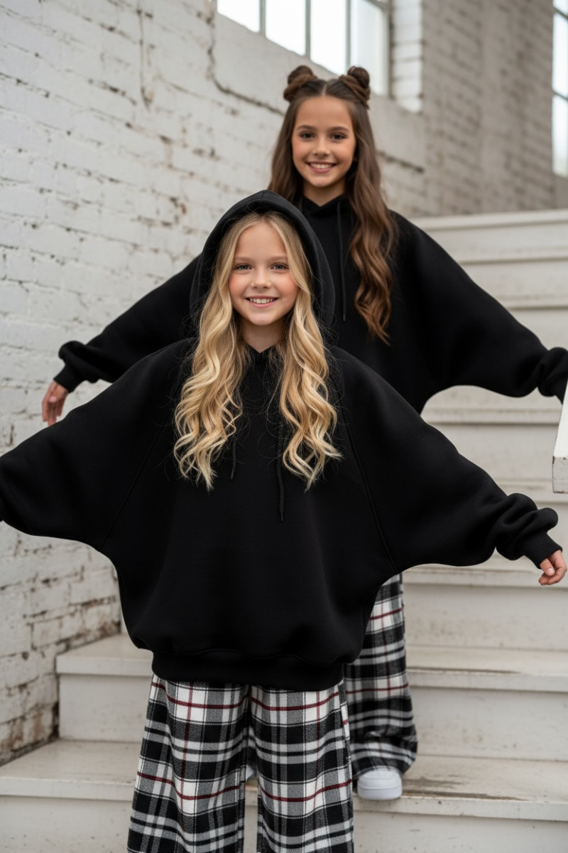 Bluza dla dziewczynki Milla Czarna