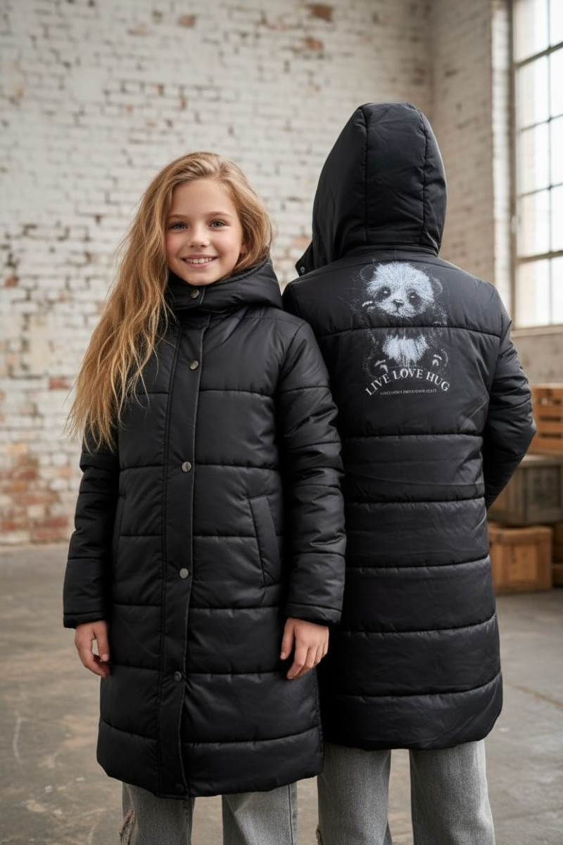 Płaszcz zimowy dziewczęcy