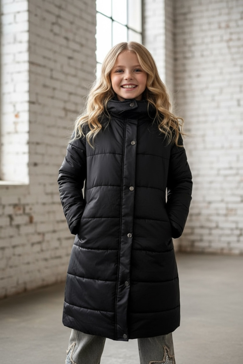 Płaszcz zimowy dziewczęcy