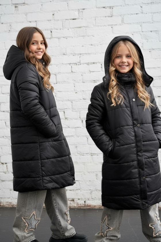 Płaszcz zimowy dziewczęcy