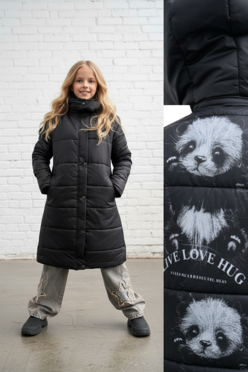 Płaszcz zimowy dziewczęcy