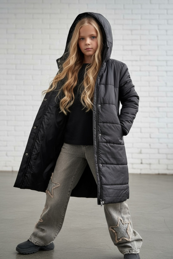 Płaszcz zimowy dziewczęcy