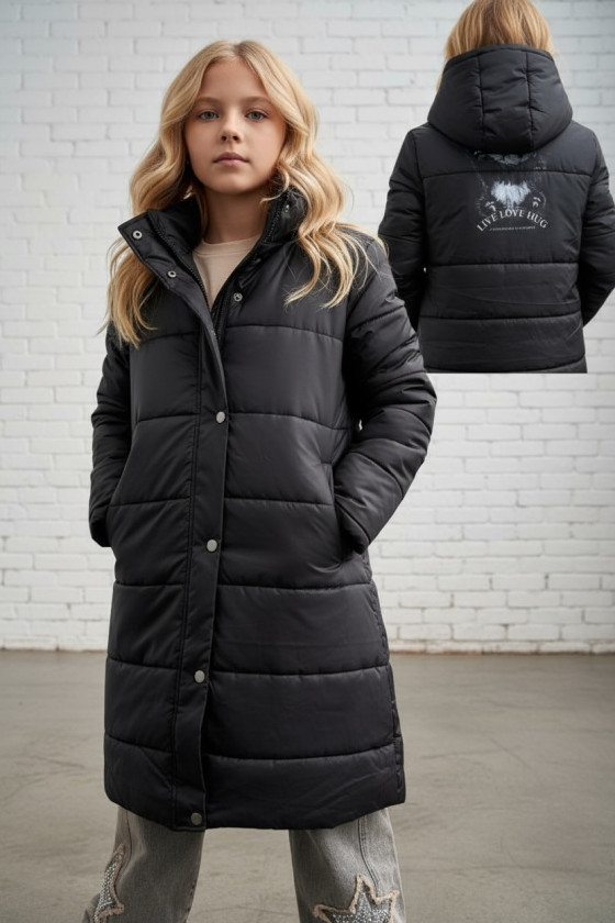 Płaszcz zimowy dziewczęcy