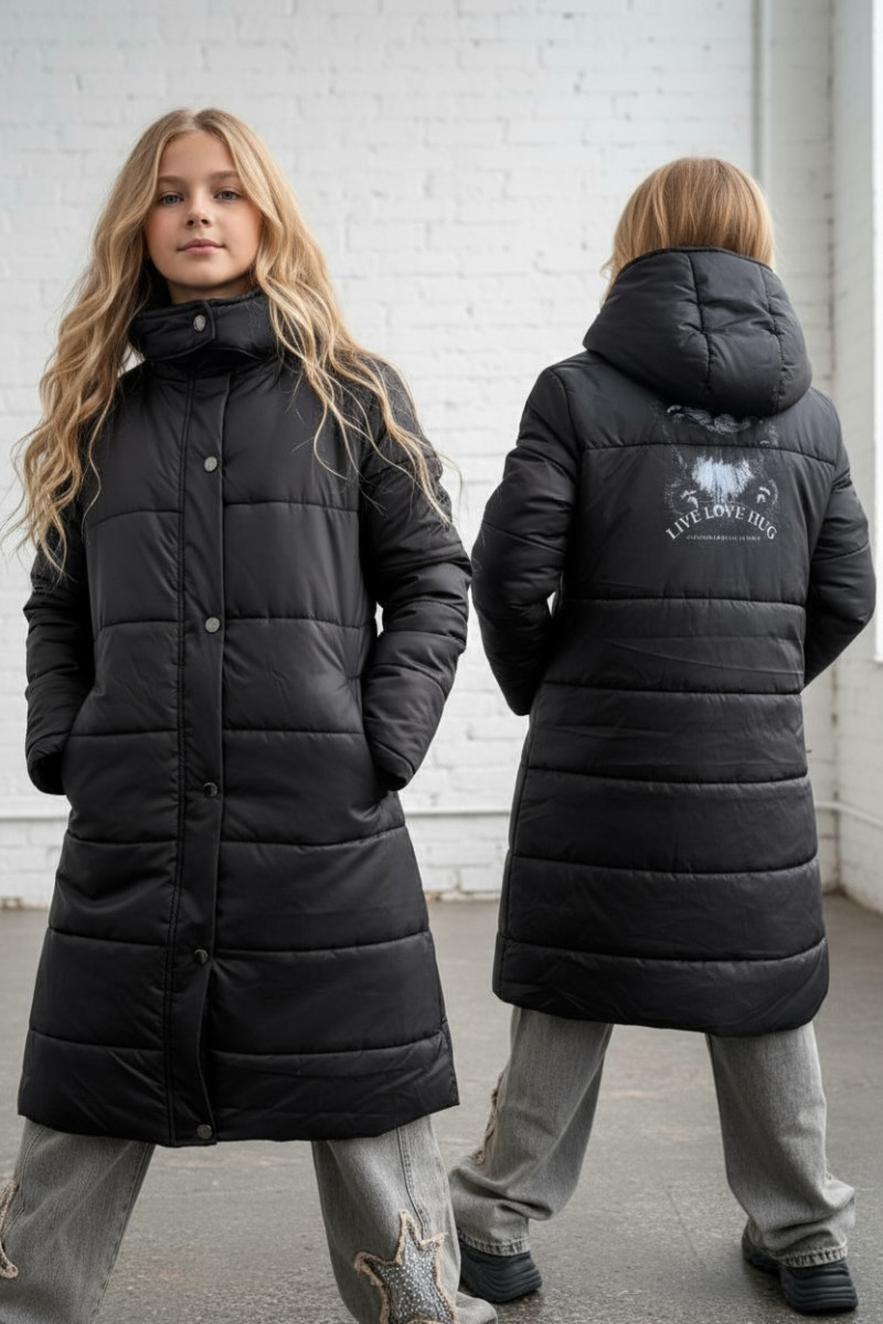 Płaszcz zimowy dziewczęcy