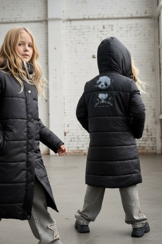 Płaszcz zimowy dziewczęcy