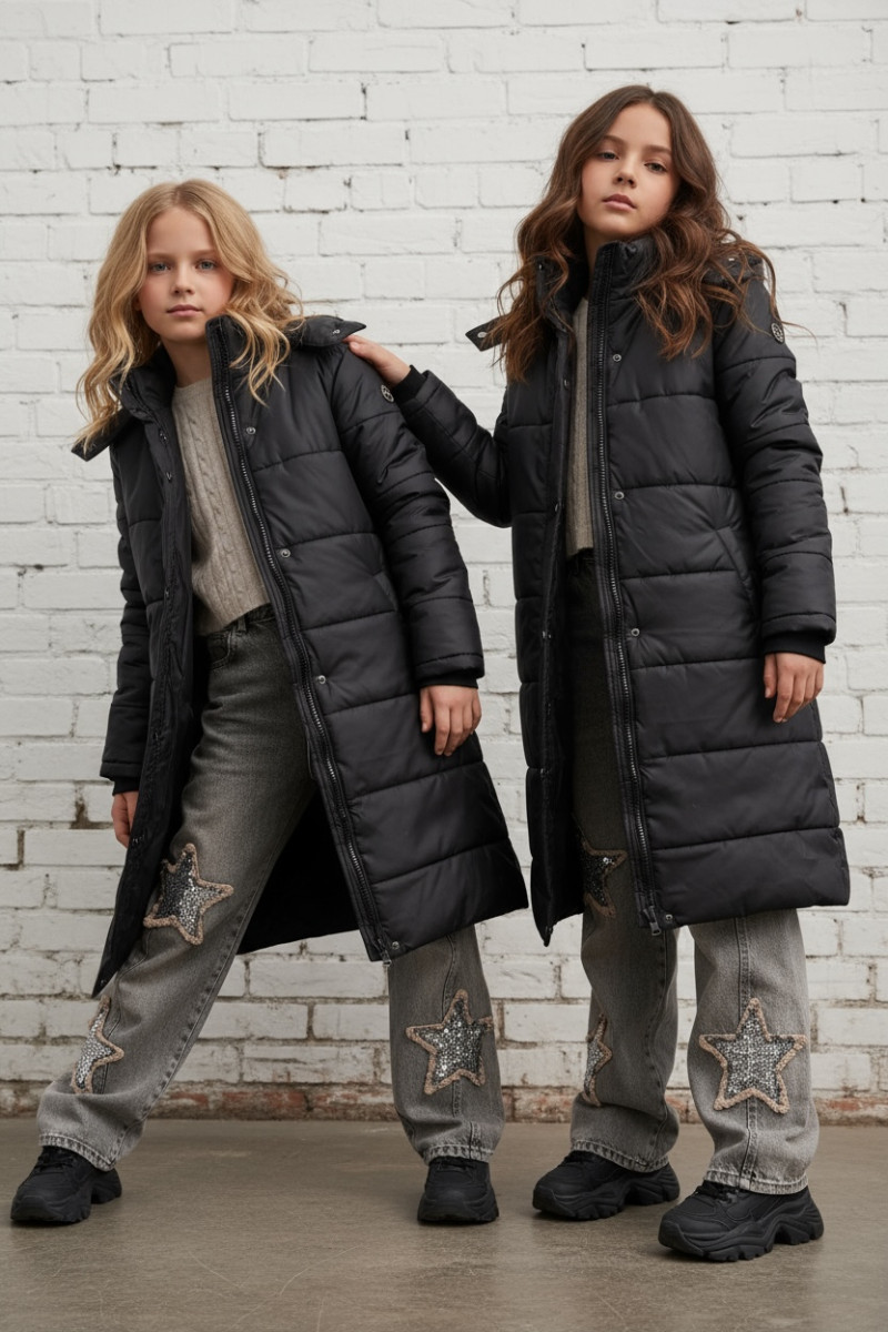 Płaszcz zimowy dziewczęcy