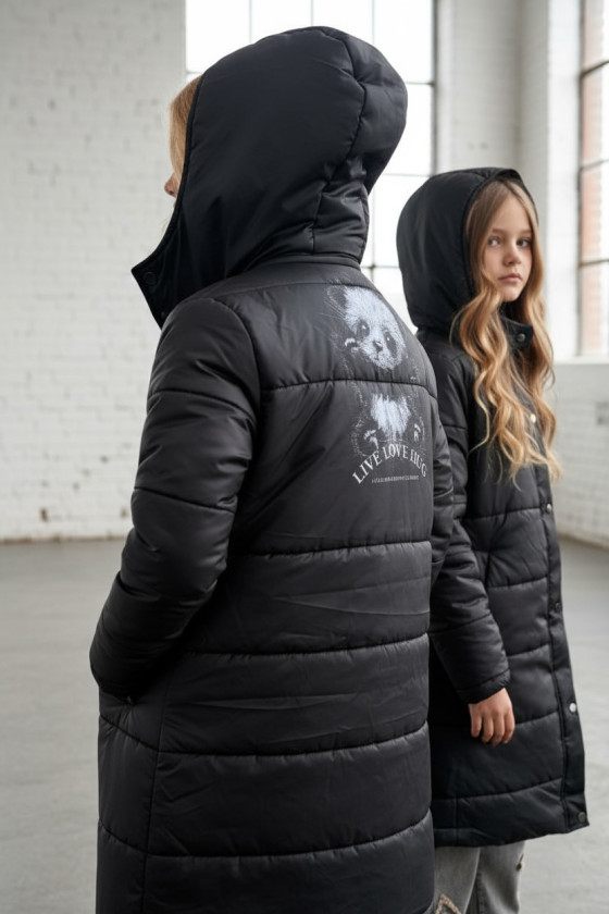 Płaszcz zimowy dziewczęcy