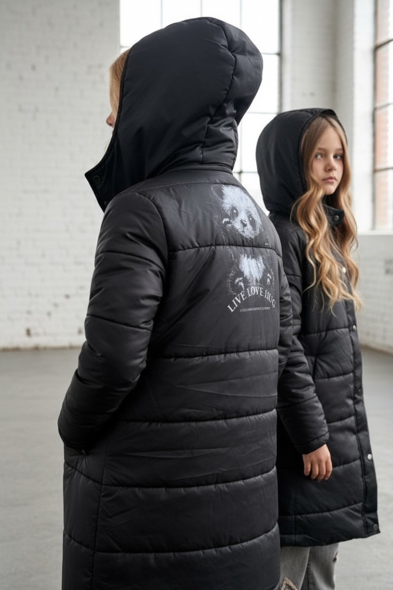 Płaszcz zimowy dziewczęcy