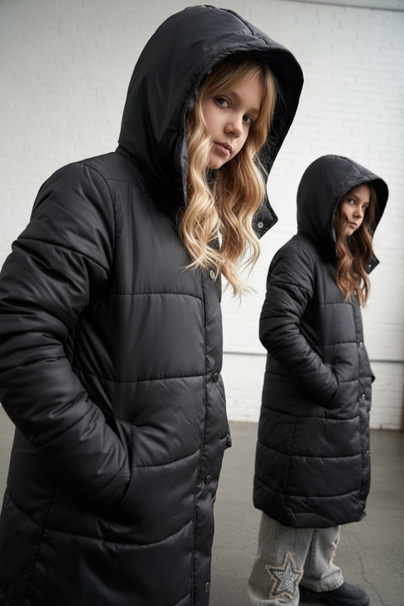 Płaszcz zimowy dziewczęcy