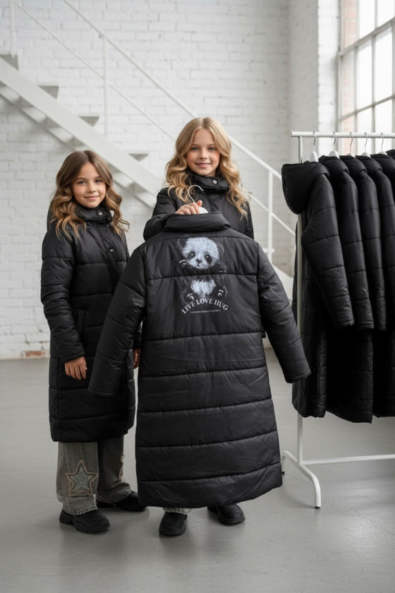 Płaszcz zimowy dziewczęcy