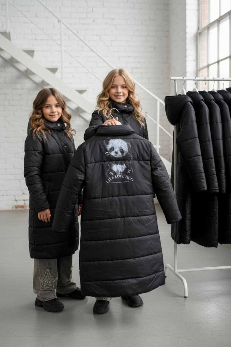 Płaszcz zimowy dziewczęcy