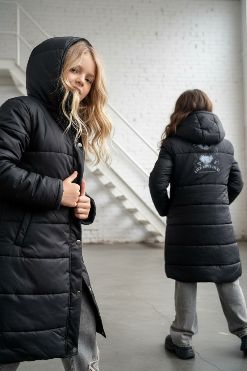 Płaszcz zimowy dziewczęcy