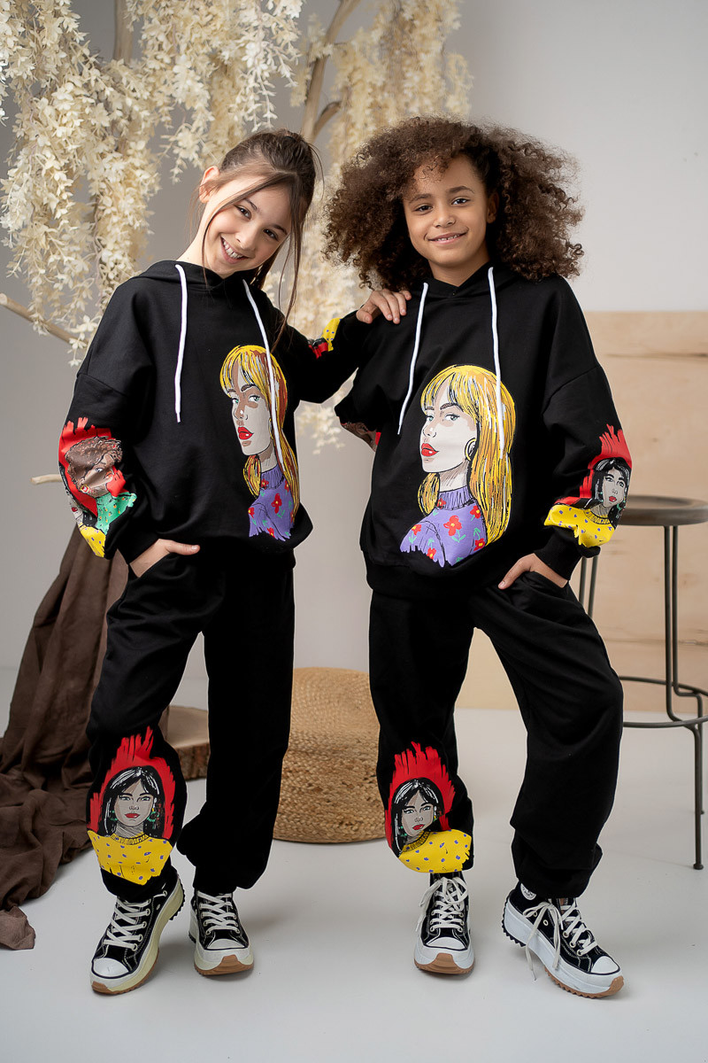 komplet bawełniany dla dziewczynki, spodnie szwedy oversize odzież dziecięca sówka sklep dla dzieci ubranka dziewczęce komplet bawełniany dla dziewczynki, spodnie szwedy oversize odzież dziecięca sówka sklep dla dzieci ubranka dziewczęce