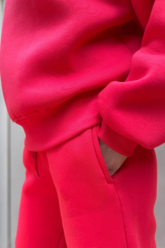 Komplet ocieplany bluza i spodnie Kołnierz Malina Komplet ocieplany bluza i spodnie Kołnierz Malina