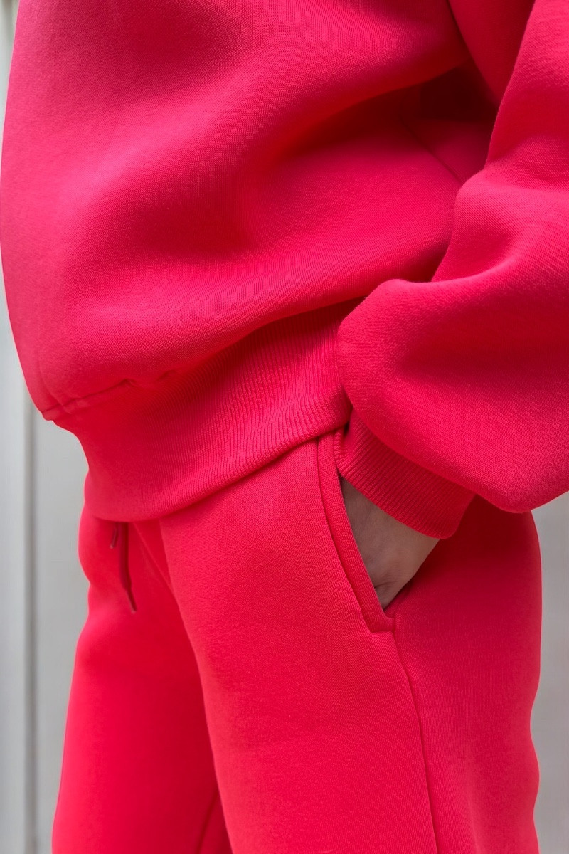 Komplet ocieplany bluza i spodnie Kołnierz Malina Komplet ocieplany bluza i spodnie Kołnierz Malina